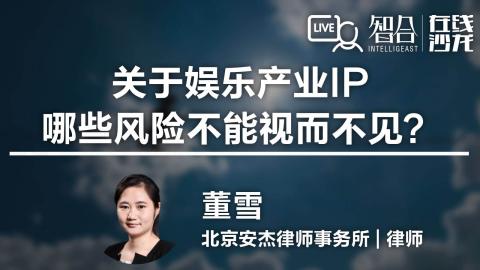 董雪：关于娱乐产业IP，哪些风险不能视而不见？